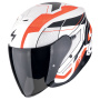 Casque Open Face Scorpion Exo Z1 Vue Matt White Red Black