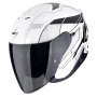 Casque Open Face Scorpion Exo Z1 Vue White Black Silver