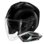 Casque Open Face Shark RS JET Blank BLK + Kit Bluetooth Sena for Shark Mesh Solo