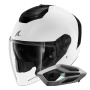 Casque Open Face Shark RS JET Blank WHU + Kit Bluetooth Sena for Shark Mesh Solo