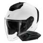 Casque Open Face Shark RS JET Blank WHU + Kit Bluetooth Sena for Shark Solo