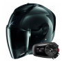 Casque Open Face Shark RS JET Carbon Blank DKD + Kit Bluetooth 5S Solo