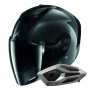 Casque Open Face Shark RS JET Carbon Blank DKD + Kit Bluetooth Sena for Shark Mesh Solo