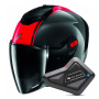 Casque Open Face Shark RS JET Carbon Blank DRD + Kit Bluetooth BT Mini Single