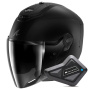 Casque Open Face Shark RS JET Carbon Dark Shadow DMA + Kit Bluetooth BT Mini