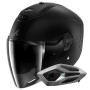 Casque Open Face Shark RS JET Carbon Dark Shadow DMA + Kit Bluetooth Sena for Shark Mesh Solo