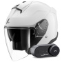 Casque Open Face Shark Skwal Jet Blank W05 + Kit Bluetooth Lokui K30