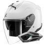 Casque Open Face Shark Skwal Jet Blank W05 + Kit Bluetooth Sena for Shark Mesh Solo