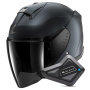 Casque Open Face Shark Skwal Jet Dark Shadow Mat B16 + Kit Bluetooth BT Mini