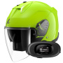 Casque Open Face Shark Skwal i3 Jet Blank G03 + Kit bluetooth 5R Lite Solo