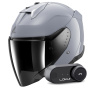 Casque Open Face Shark Skwal i3 Jet Dark Shadow S05 + Kit Bluetooth Lokui K30