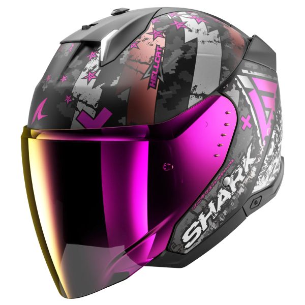 Shark Skwal i3 Jet Hellcat Mat KUV + Kit Bluetooth Lokui K30