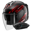 Pack Skwal i3 Jet Light-Blur KRW + Kit Bluetooth Sena for Shark Solo