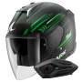 Casque Open Face Shark Skwal i3 Jet Light-Blur Mat KGW + Kit Bluetooth Sena for Shark Solo