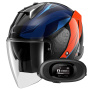 Casque Open Face Shark Skwal i3 Jet Mekarium KUO + Kit bluetooth 5R Lite Solo