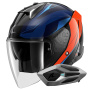 Casque Open Face Shark Skwal i3 Jet Mekarium KUO + Kit Bluetooth Sena for Mesh Solo