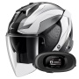 Casque Open Face Shark Skwal i3 Jet Mekarium KUW + Kit bluetooth 5R Lite Solo
