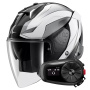 Casque Open Face Shark Skwal i3 Jet Mekarium KUW + Kit Bluetooth 5S Solo