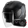 Casque Open Face Shark Skwal i3 Jet SP Lyne Mat KAA + Kit Bluetooth 5S Solo
