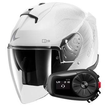 Casque Open Face Shark Skwal i3 Jet SP Lyne WSS + Kit Bluetooth 5S Solo Casque Open Face Shark Skwal i3 Jet SP Lyne WSS + Kit Bluetooth 5S Solo