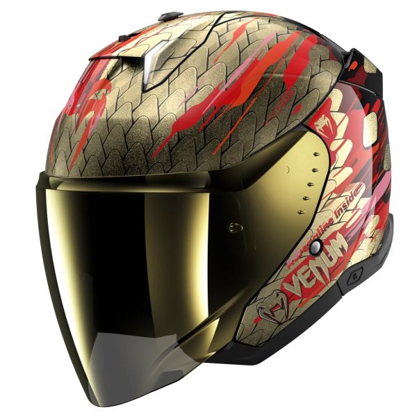 Open Face Shark Skwal i3 Jet Venum KRQ Open Face Shark Skwal i3 Jet Venum KRQ