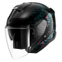 Casque Open Face Shark Skwal Jet Reptaia KVX