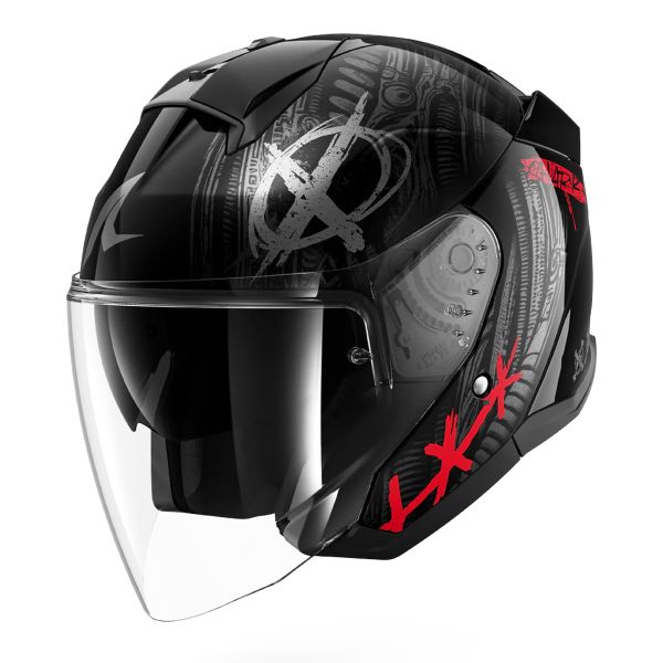 Open Face Shark Skwal Jet Shiever KAR