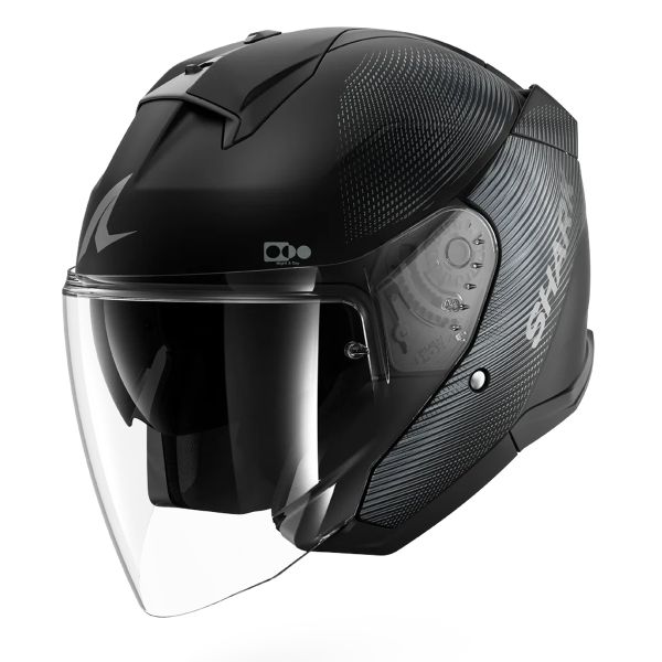 Open Face Shark Skwal Jet SP Lyne Mat KAA