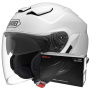 Casque Open Face Shoei J-Cruise 3 White + Intercom Sena SRL-03