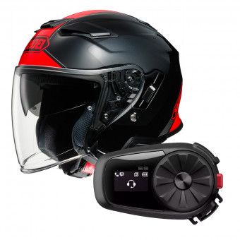 Open Face Shoei J-Cruise II Adagio TC1 + Kit Bluetooth Sena 5S Solo