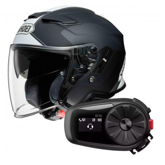 Open Face Shoei J-Cruise II Adagio TC5 + Kit Bluetooth Sena 5S Solo