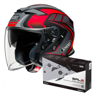 Open Face Shoei J-Cruise II Aglero TC1 + Intercom Sena Gt-Air 2 - J-Cruise II SRL-02