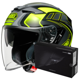 Open Face Shoei J-Cruise II Aglero TC3 + Intercom Sena SRL-Mesh