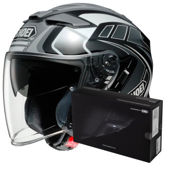 Open Face Shoei J-Cruise II Aglero TC5 + Intercom Sena SRL-Mesh