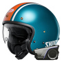 Casque Open Face Shoei J.O2 Aventure TC-2 + Harman Kardon 60S Bluetooth Kit