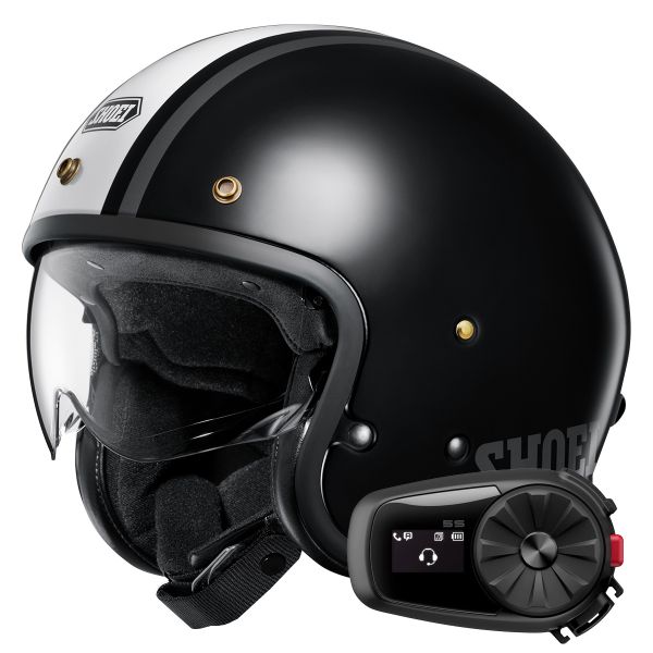 Open Face Shoei J.O2 Aventure TC-5 + Kit Bluetooth 5S Solo