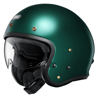 Open Face Shoei JO2 British Green