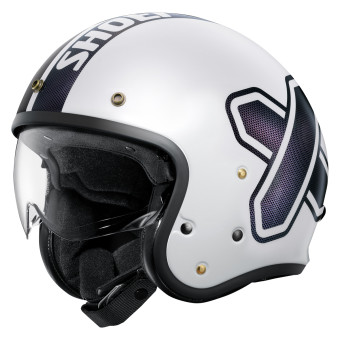 Open Face Shoei JO2 Cross-Logo2 TC-6