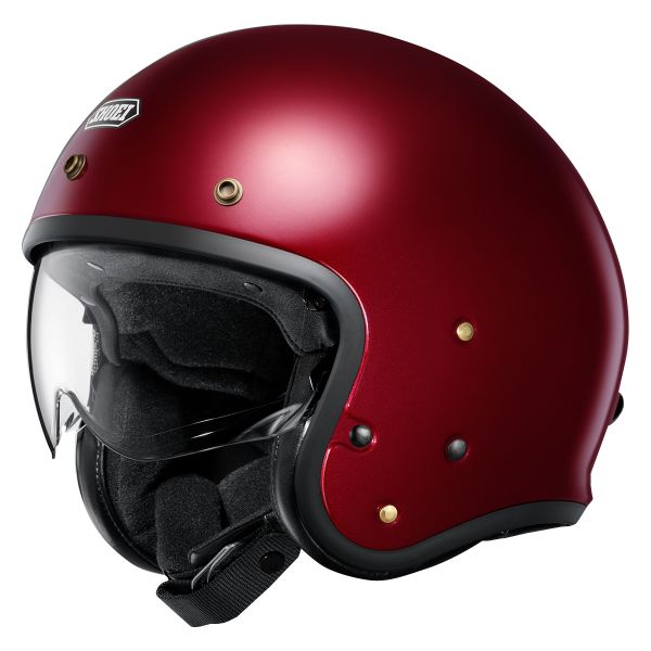 Open Face Shoei J.O2 Garnet Metallic