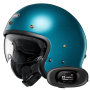 Casque Open Face Shoei J.O2 Laguna Blue + Kit bluetooth 5R Lite Solo
