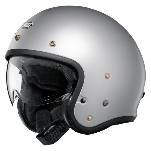Open Face Shoei J.O2 Matt Light Silver