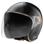 Casque Open Face Stormer Clyde Solid Black Gold Pearly
