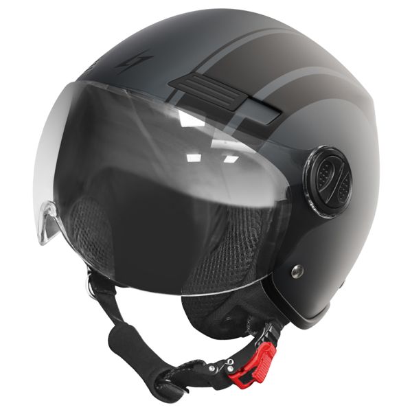 Open Face Stormer Ride Path Titanium Grey Metal Matt