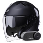 Casque Open Face Stormer Rival Black Pearly + Kit Bluetooth Lokui K30