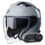 Casque Open Face Stormer Rival Grey Nardo Glossy + Kit Bluetooth Lokui K30