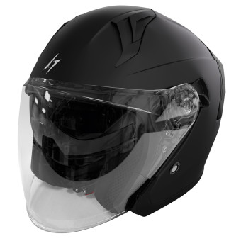 Open Face Stormer Run Black Matt