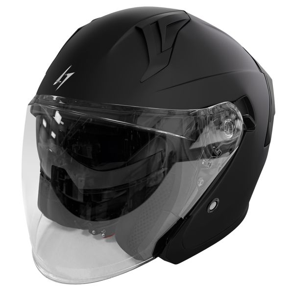 Open Face Stormer Run Black Matt