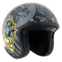 Casque Open Face Von Dutch Big Cat Black Grey