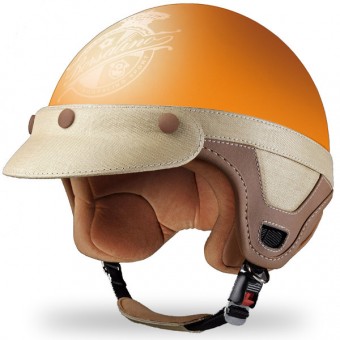 Casque Open Face Borsalino Panama Matt Orange Casque Open Face Borsalino Panama Matt Orange