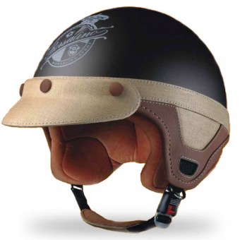 Casque Open Face Borsalino Panama Tabac Mat Casque Open Face Borsalino Panama Tabac Mat